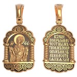 Нательная икона из красного золота 585 пробы