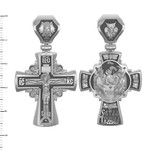 Крест из белого золота 585 пробы