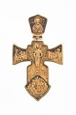 Крест из красного золота 585 пробы