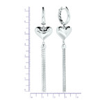 Серьги из белого золота 585 пробы