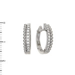 Серьги BALLS из белого золота 585 пробы с бриллиантами