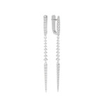 Серьги ARROWS из белого золота 585 пробы с бриллиантами
