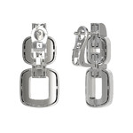Серьги из белого золота 585 пробы с бриллиантами